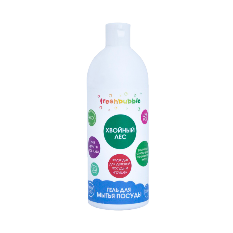 Гель для мытья посуды "Хвойный лес" Freshbubble